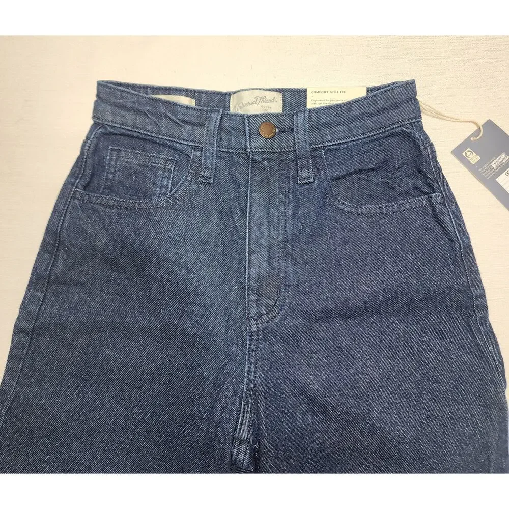 Universal thread high rise fitted hip wide leg W24'' x L42''